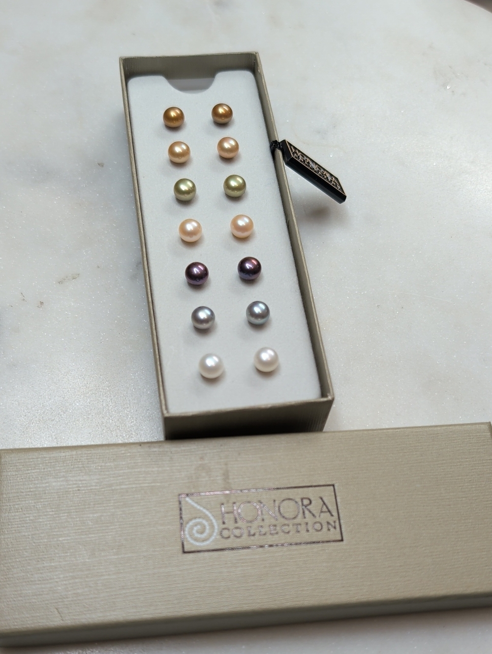 Honora Collection Multi-Color Freshwater Pearl Stud Earring Set - 7 Pairs